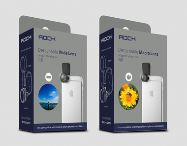 ROCK Mobile phone lens packing design