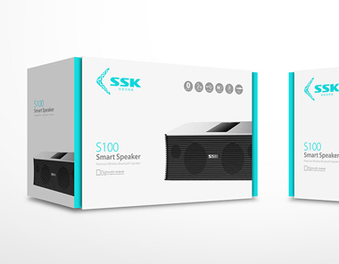 SSK bluetooth speaker packing design