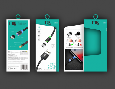 iTOK Data cable combination package packing design